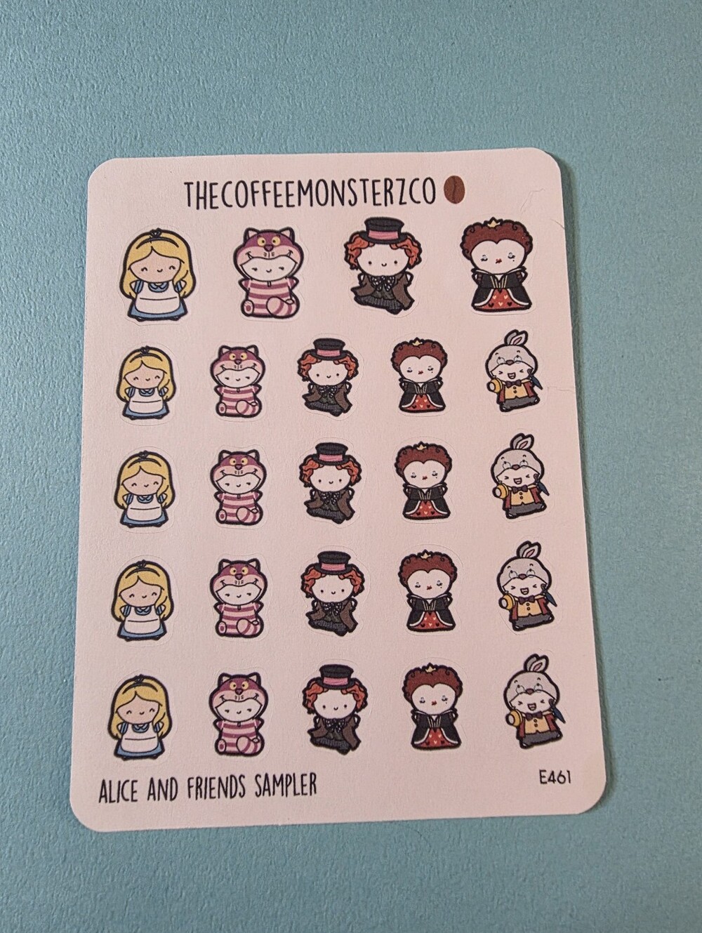 TCMC Alice In Wonderland Sticker Sheet